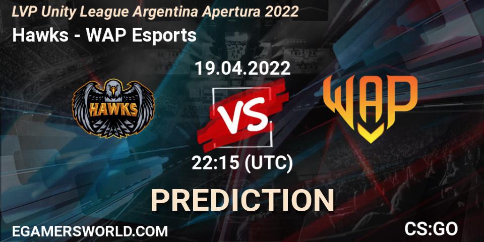 Hawks vs WAP Esports: Betting TIp, Match Prediction. 03.05.22. CS2 (CS:GO), LVP Unity League Argentina Apertura 2022