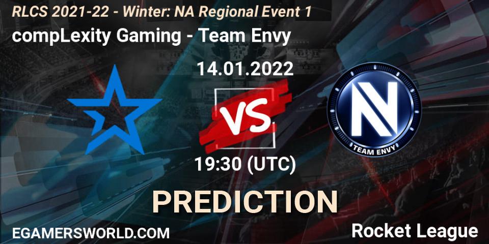 compLexity Gaming vs Team Envy: Betting TIp, Match Prediction. 14.01.22. Rocket League, RLCS 2021-22 - Winter: NA Regional Event 1