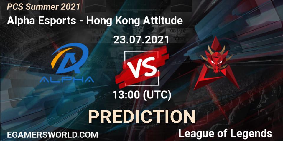 Alpha Esports vs Hong Kong Attitude: Betting TIp, Match Prediction. 23.07.21. LoL, PCS Summer 2021