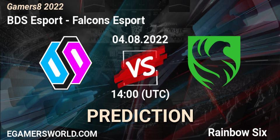 BDS Esport vs Falcons Esport: Betting TIp, Match Prediction. 04.08.2022 at 14:00. Rainbow Six, Gamers8 2022
