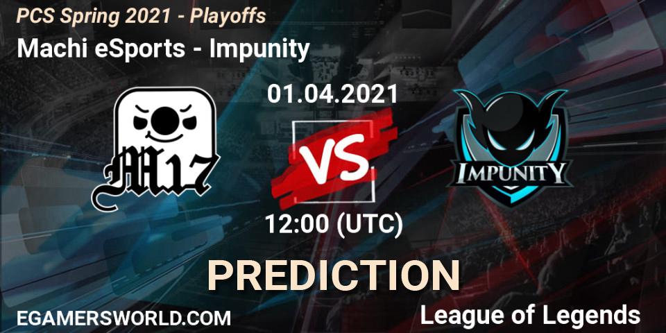 Machi eSports vs Impunity: Betting TIp, Match Prediction. 01.04.21. LoL, PCS Spring 2021 - Playoffs