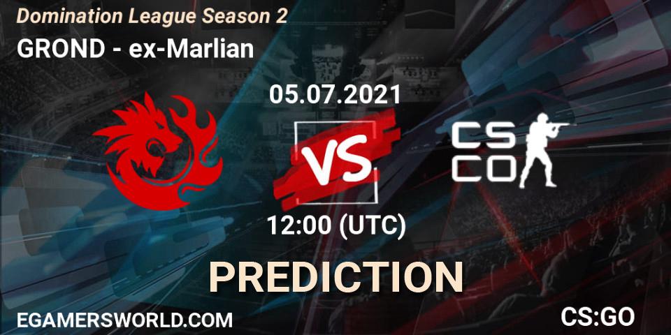 No Org vs ex-Marlian: Betting TIp, Match Prediction. 05.07.2021 at 12:00. Counter-Strike (CS2), Domination League Season 2