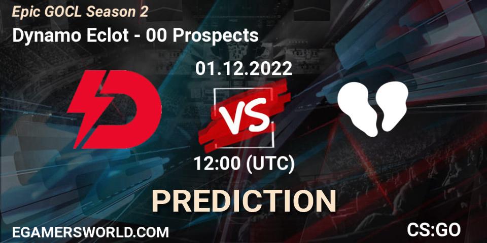 Dynamo Eclot vs 00 Prospects: Betting TIp, Match Prediction. 01.12.22. CS2 (CS:GO), Epic GOCL Season 2