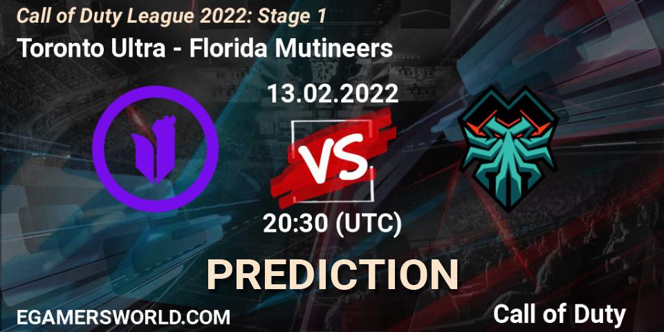 Toronto Ultra vs Florida Mutineers: Betting TIp, Match Prediction. 13.02.2022 at 21:30. Call of Duty, Call of Duty League 2022: Stage 1