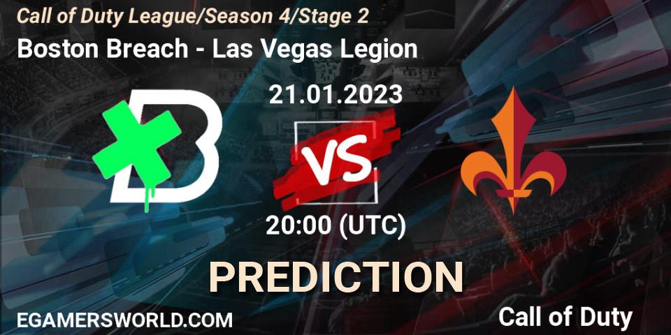 Boston Breach vs Las Vegas Legion: Betting TIp, Match Prediction. 21.01.2023 at 20:00. Call of Duty, Call of Duty League 2023: Stage 2 Major Qualifiers
