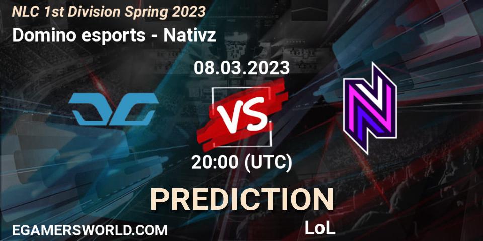 Domino esports vs Nativz: Betting TIp, Match Prediction. 14.02.23. LoL, NLC 1st Division Spring 2023