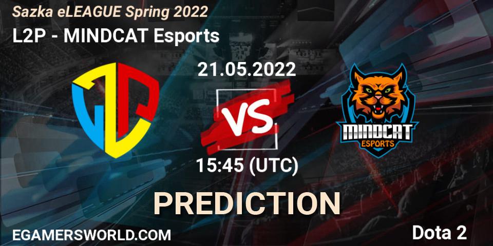 L2P vs MINDCAT Esports: Betting TIp, Match Prediction. 21.05.22. Dota 2, Sazka eLEAGUE Spring 2022