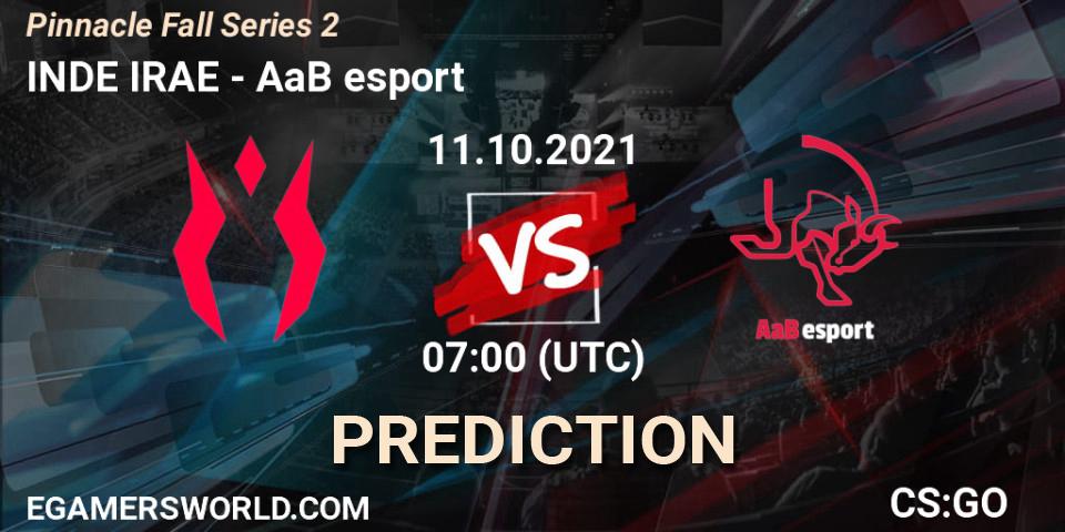 INDE IRAE vs AaB esport: Betting TIp, Match Prediction. 11.10.21. CS2 (CS:GO), Pinnacle Fall Series #2