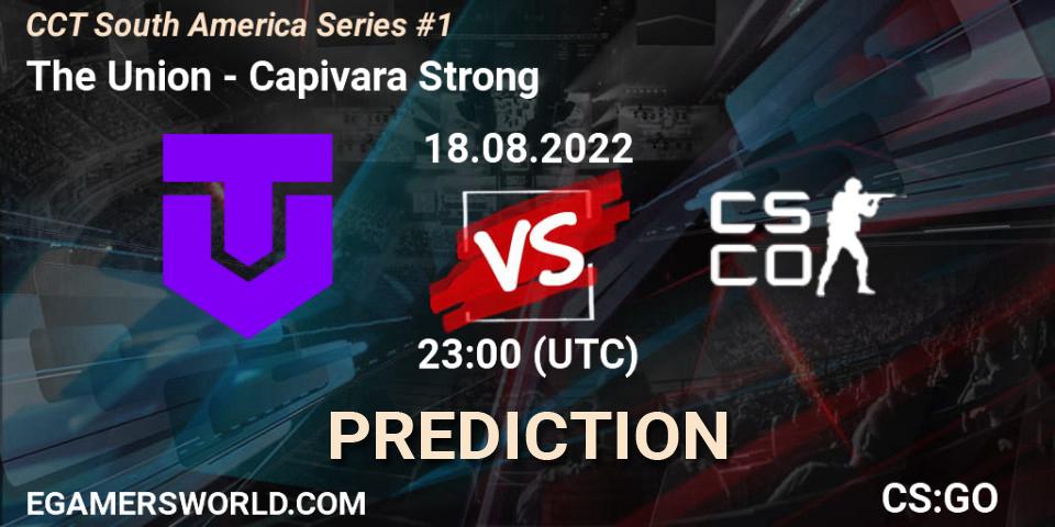 The Union vs Capivara Strong: Betting TIp, Match Prediction. 18.08.2022 at 23:40. Counter-Strike (CS2), CCT South America Series #1