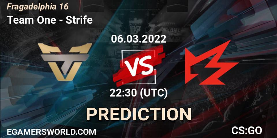 Team One vs Strife: Betting TIp, Match Prediction. 06.03.22. CS2 (CS:GO), Fragadelphia 16