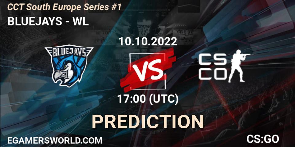 BLUEJAYS vs WLGaming Esports: Betting TIp, Match Prediction. 10.10.22. CS2 (CS:GO), CCT South Europe Series #1