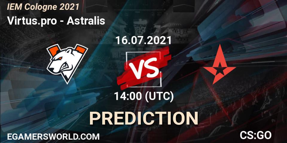 Virtus.pro vs Astralis: Betting TIp, Match Prediction. 16.07.21. CS2 (CS:GO), IEM Cologne 2021