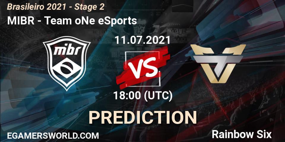 MIBR vs Team oNe eSports: Betting TIp, Match Prediction. 11.07.2021 at 18:00. Rainbow Six, Brasileirão 2021 - Stage 2