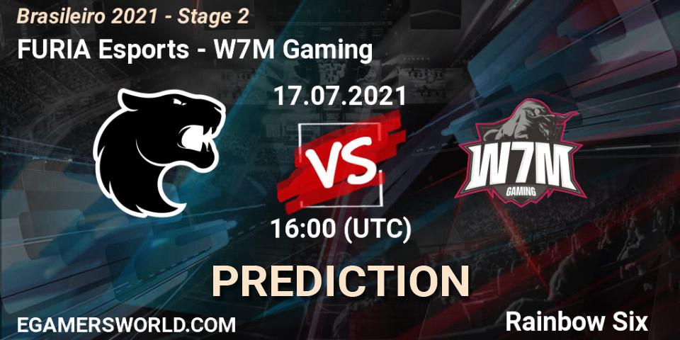 FURIA Esports vs W7M Gaming: Betting TIp, Match Prediction. 17.07.2021 at 16:00. Rainbow Six, Brasileirão 2021 - Stage 2