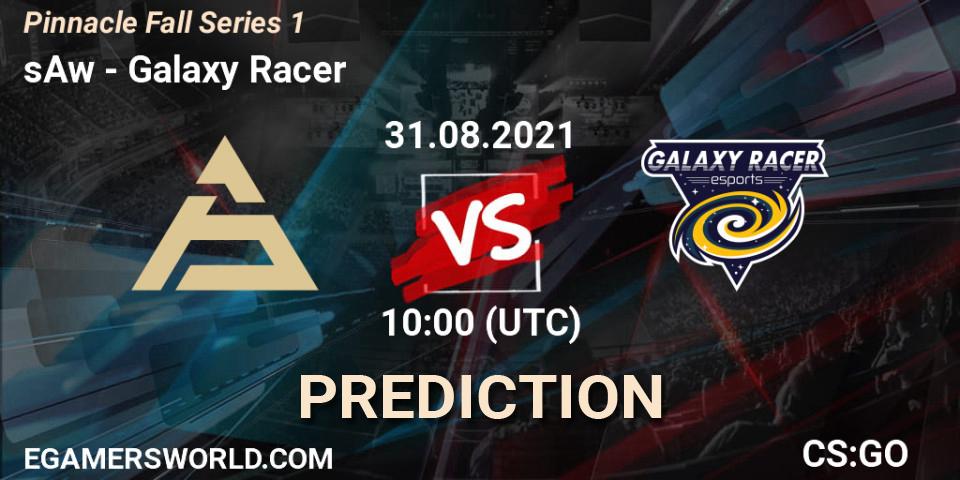 sAw vs Galaxy Racer: Betting TIp, Match Prediction. 31.08.2021 at 10:00. Counter-Strike (CS2), Pinnacle Fall Series #1