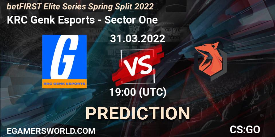KRC Genk Esports vs Sector One: Betting TIp, Match Prediction. 31.03.22. CS2 (CS:GO), Elite Series 2022: Spring Split