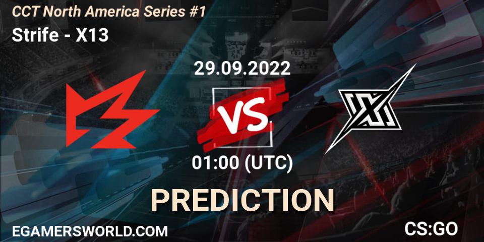 Strife vs X13: Betting TIp, Match Prediction. 29.09.22. CS2 (CS:GO), CCT North America Series #1