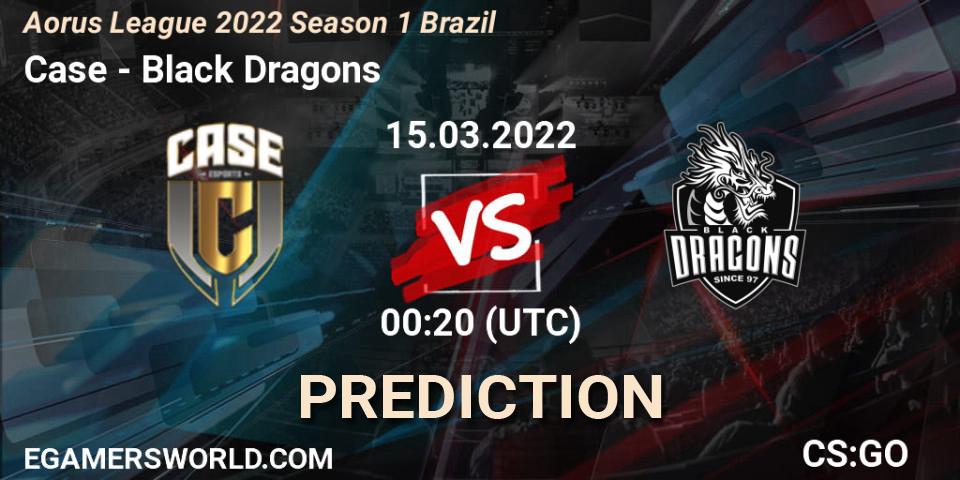 Case vs Black Dragons: Betting TIp, Match Prediction. 15.03.2022 at 00:10. Counter-Strike (CS2), Aorus League 2022 Season 1 Brazil
