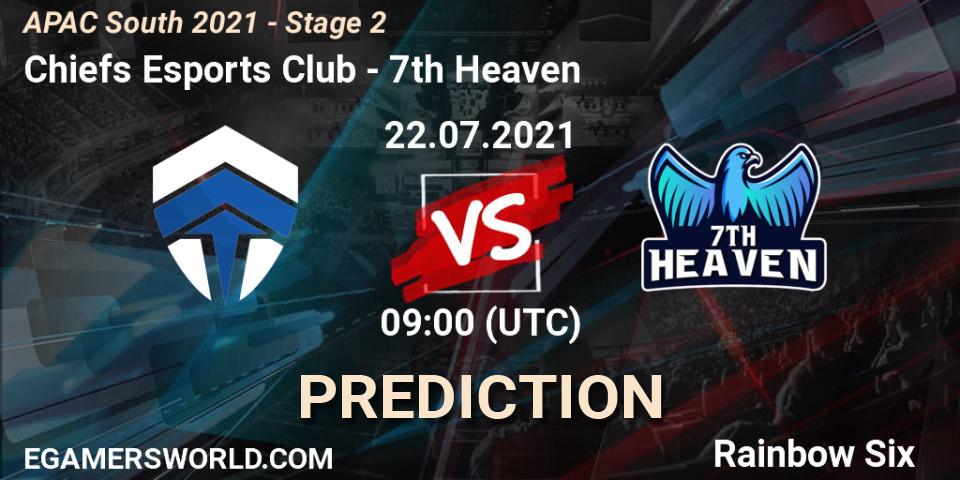 Chiefs Esports Club vs 7th Heaven: Betting TIp, Match Prediction. 22.07.21. Rainbow Six, APAC South 2021 - Stage 2