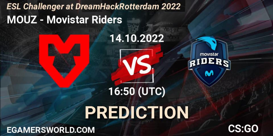 MOUZ vs Movistar Riders: Betting TIp, Match Prediction. 14.10.22. CS2 (CS:GO), ESL Challenger at DreamHack Rotterdam 2022