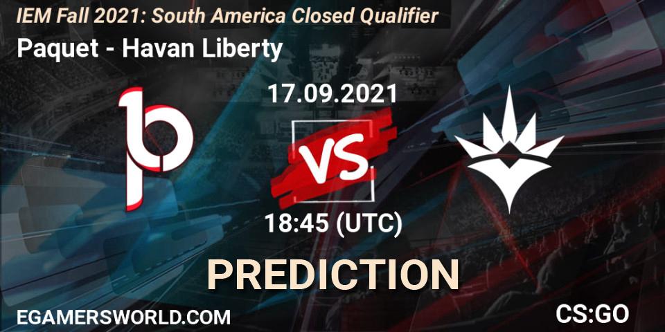 Paquetá vs Havan Liberty: Betting TIp, Match Prediction. 17.09.21. CS2 (CS:GO), IEM Fall 2021: South America Closed Qualifier
