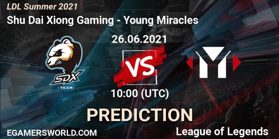 Shu Dai Xiong Gaming vs Young Miracles: Betting TIp, Match Prediction. 26.06.21. LoL, LDL Summer 2021