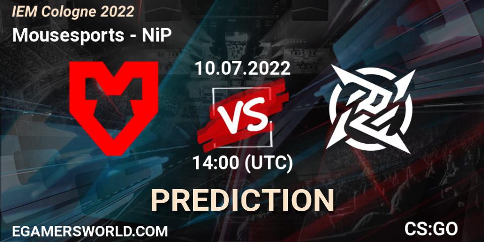 Mousesports vs NiP: Betting TIp, Match Prediction. 10.07.22. CS2 (CS:GO), IEM Cologne 2022