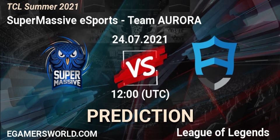 SuperMassive eSports vs Team AURORA: Betting TIp, Match Prediction. 24.07.21. LoL, TCL Summer 2021