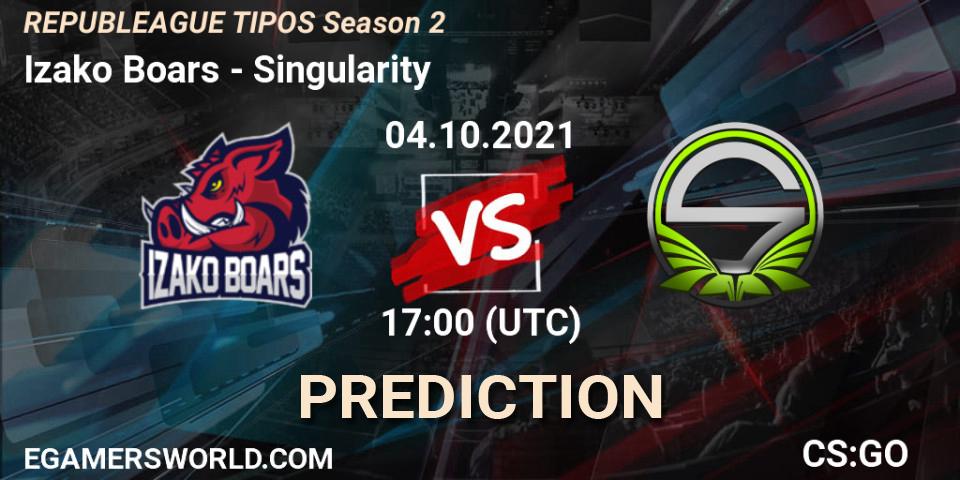 Izako Boars vs Singularity: Betting TIp, Match Prediction. 04.10.21. CS2 (CS:GO), REPUBLEAGUE Season 2