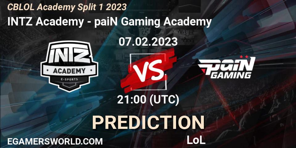 INTZ Academy vs paiN Gaming Academy: Betting TIp, Match Prediction. 07.02.23. LoL, CBLOL Academy Split 1 2023