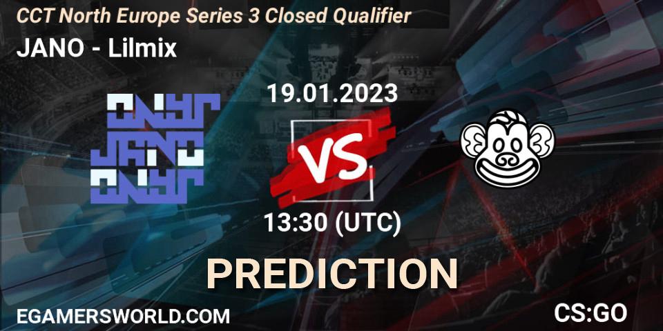 JANO vs Lilmix: Betting TIp, Match Prediction. 19.01.23. CS2 (CS:GO), CCT North Europe Series 3 Closed Qualifier