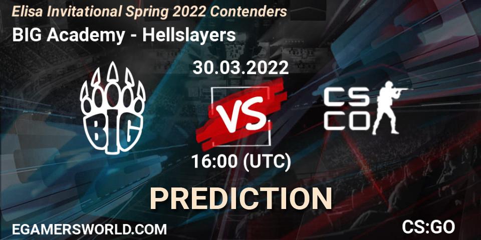 BIG Academy vs Hellslayers: Betting TIp, Match Prediction. 30.03.22. CS2 (CS:GO), Elisa Invitational Spring 2022 Contenders