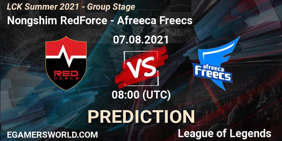 Nongshim RedForce vs Afreeca Freecs: Betting TIp, Match Prediction. 07.08.2021 at 08:00. LoL, LCK Summer 2021 - Group Stage