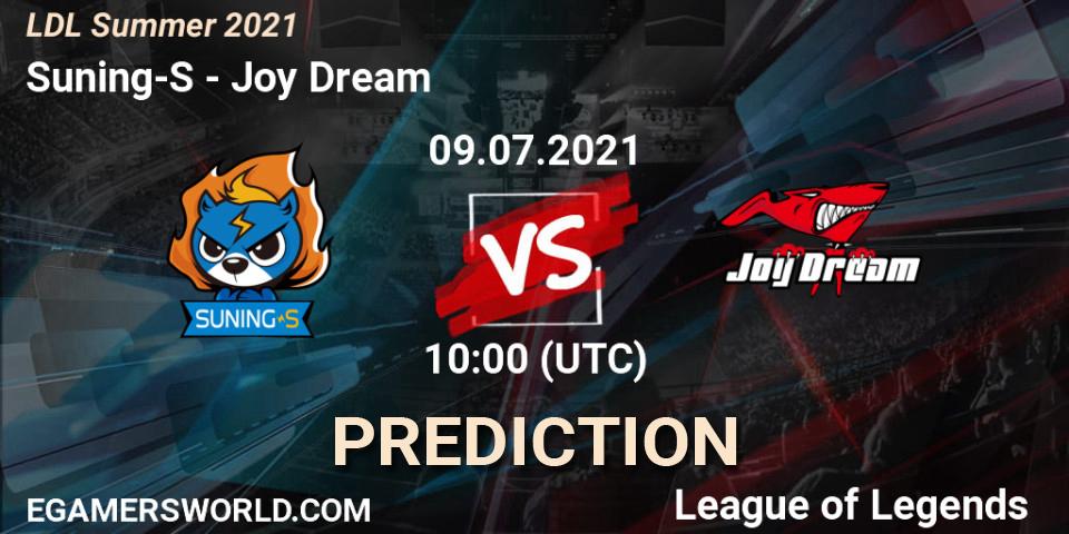 Suning-S vs Joy Dream: Betting TIp, Match Prediction. 09.07.2021 at 12:00. LoL, LDL Summer 2021