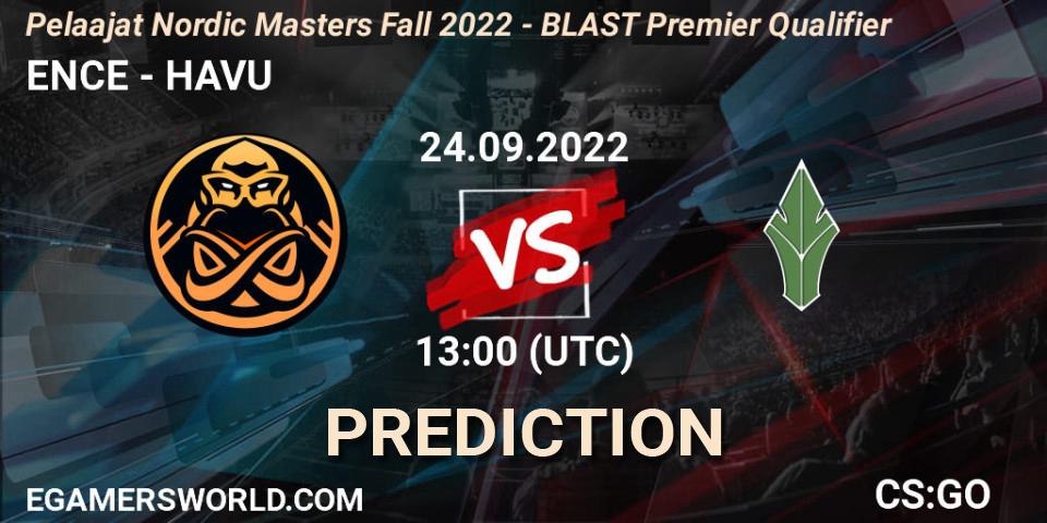 ENCE vs HAVU: Betting TIp, Match Prediction. 24.09.22. CS2 (CS:GO), Pelaajat.com Nordic Masters: Fall 2022