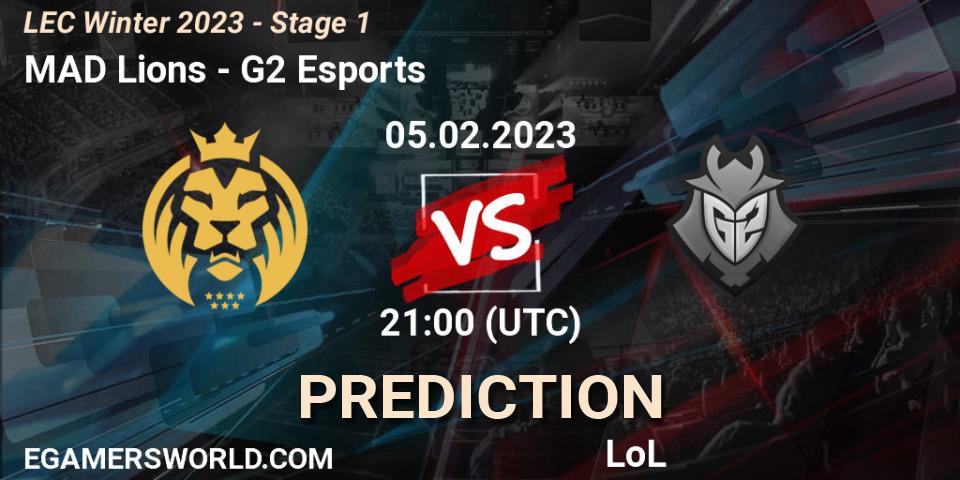 MAD Lions vs G2 Esports: Betting TIp, Match Prediction. 06.02.23. LoL, LEC Winter 2023 - Stage 1