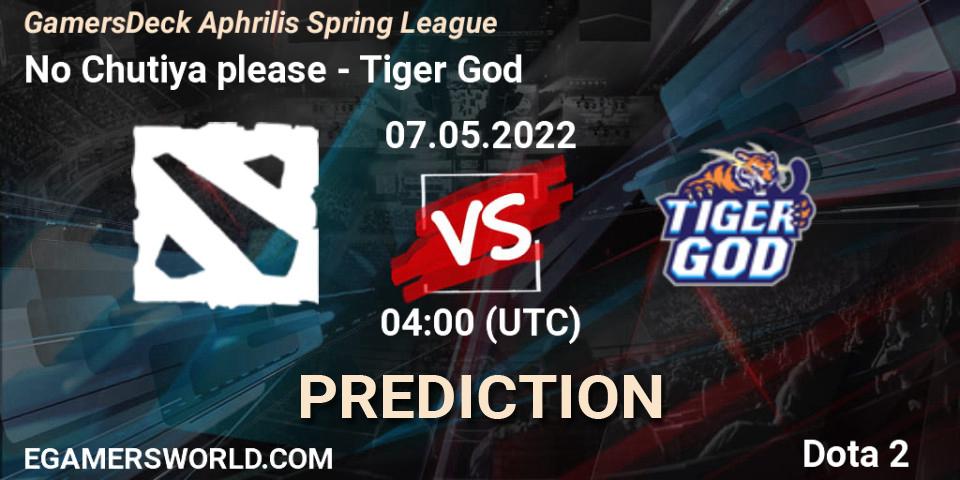 No Chutiya please vs Tiger God: Betting TIp, Match Prediction. 07.05.2022 at 04:14. Dota 2, GamersDeck Aphrilis Spring League