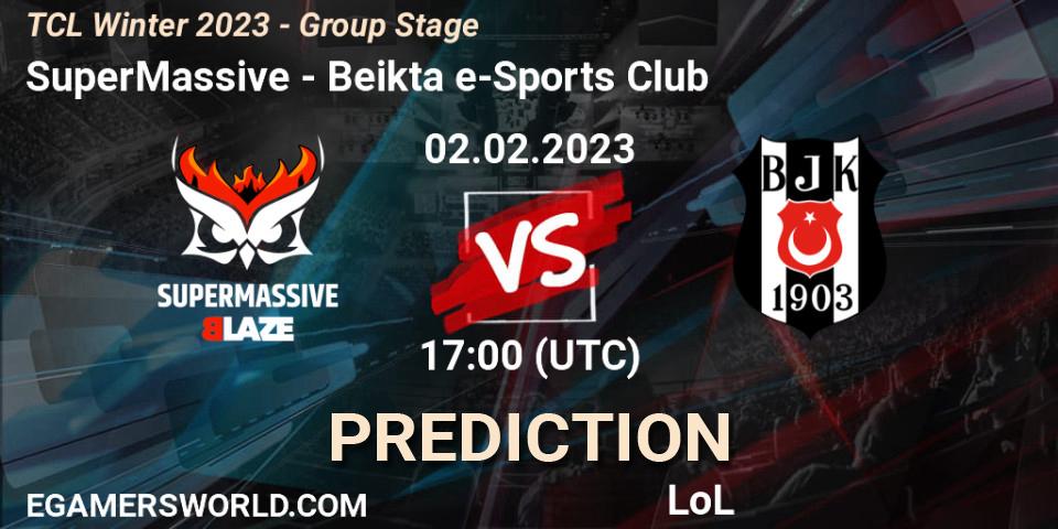 SuperMassive vs Beşiktaş e-Sports Club: Betting TIp, Match Prediction. 02.02.23. LoL, TCL Winter 2023 - Group Stage