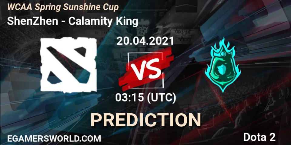 ShenZhen vs Calamity King: Betting TIp, Match Prediction. 20.04.21. Dota 2, WCAA Spring Sunshine Cup