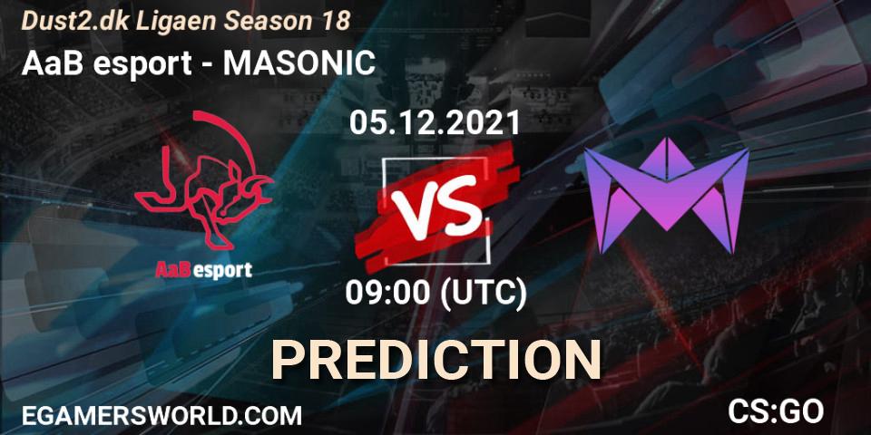 AaB esport vs MASONIC: Betting TIp, Match Prediction. 05.12.21. CS2 (CS:GO), Dust2.dk Ligaen Season 18