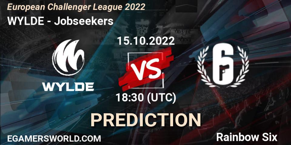 WYLDE vs Jobseekers: Betting TIp, Match Prediction. 15.10.2022 at 18:30. Rainbow Six, European Challenger League 2022