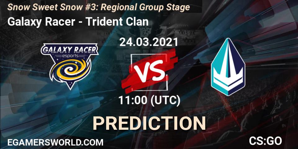 Galaxy Racer vs Trident Clan: Betting TIp, Match Prediction. 24.03.2021 at 11:00. Counter-Strike (CS2), Snow Sweet Snow #3: Regional Group Stage