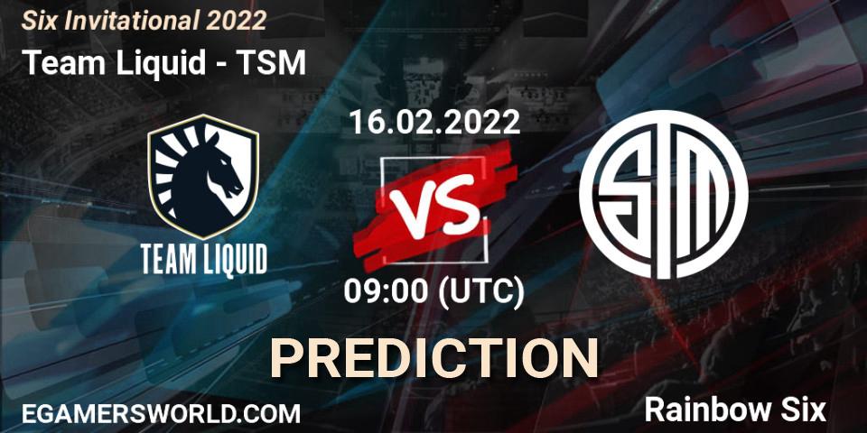 Team Liquid vs TSM: Betting TIp, Match Prediction. 16.02.22. Rainbow Six, Six Invitational 2022
