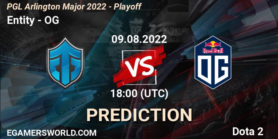 Entity vs OG: Betting TIp, Match Prediction. 09.08.2022 at 17:33. Dota 2, PGL Arlington Major 2022 - Playoff