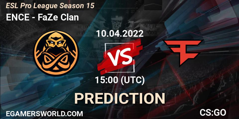 ENCE vs FaZe Clan: Betting TIp, Match Prediction. 10.04.22. CS2 (CS:GO), ESL Pro League Season 15