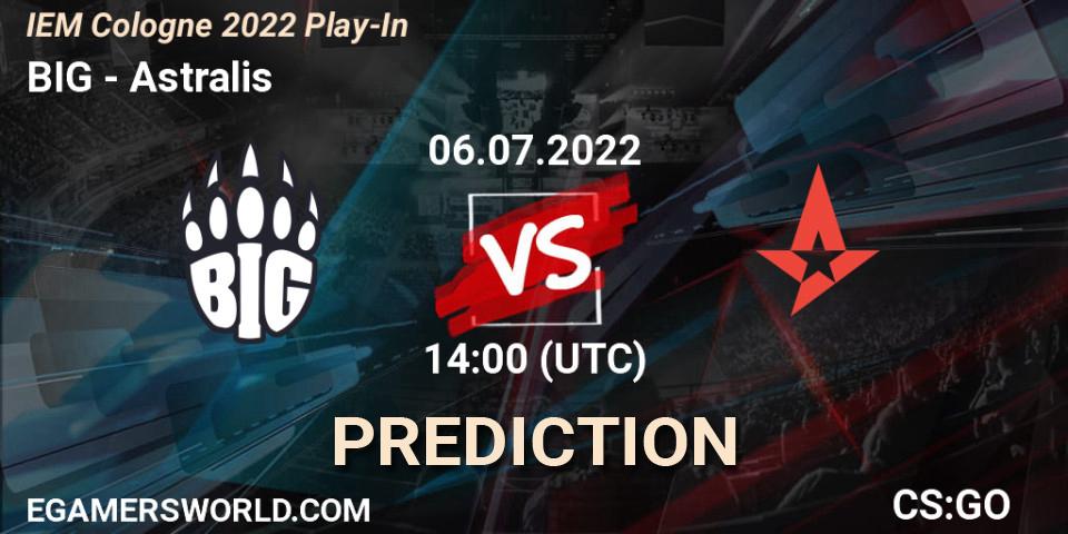 BIG vs Astralis: Betting TIp, Match Prediction. 06.07.22. CS2 (CS:GO), IEM Cologne 2022 Play-In