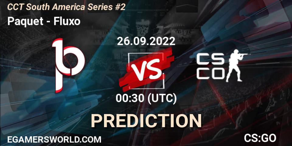 Paquetá vs Fluxo: Betting TIp, Match Prediction. 26.09.2022 at 01:10. Counter-Strike (CS2), CCT South America Series #2