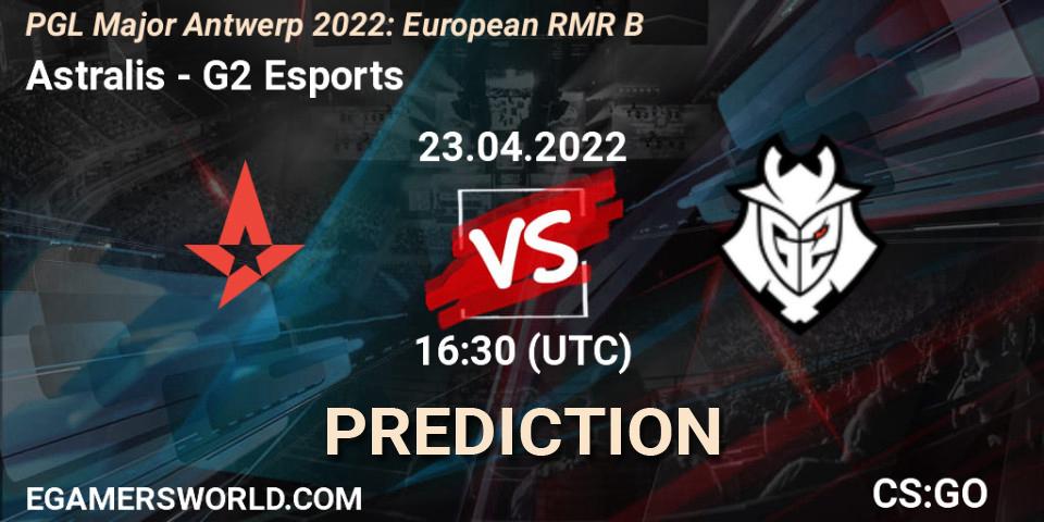 Astralis vs G2 Esports: Betting TIp, Match Prediction. 23.04.22. CS2 (CS:GO), PGL Major Antwerp 2022: European RMR B