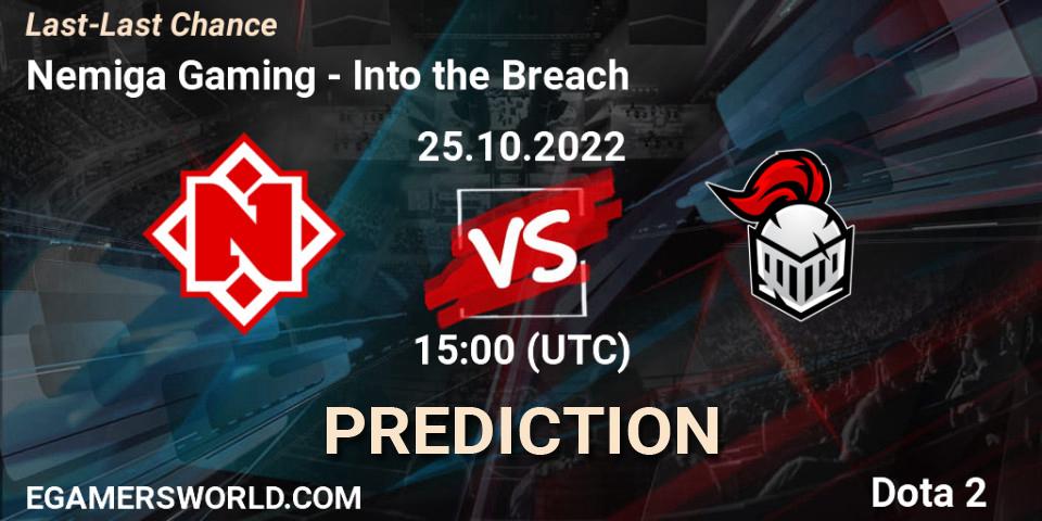 Nemiga Gaming vs Into the Breach: Betting TIp, Match Prediction. 25.10.22. Dota 2, Last-Last Chance
