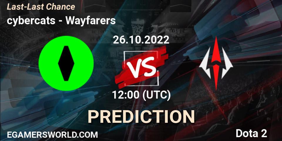 cybercats vs Wayfarers: Betting TIp, Match Prediction. 26.10.2022 at 12:00. Dota 2, Last-Last Chance